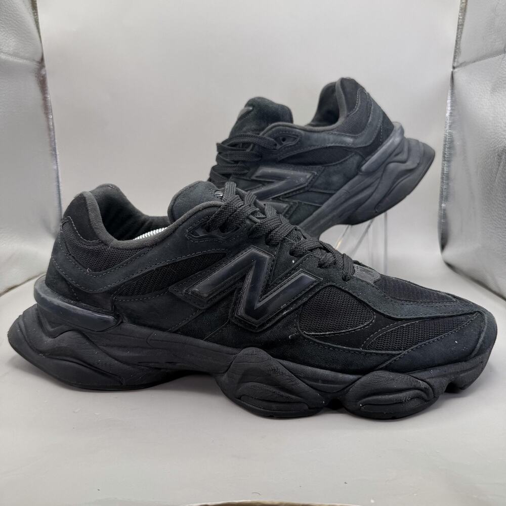 New Balance 9060 Shoes Mens Size 13 D Black Mesh Suede Low Top Walking Sneakers
